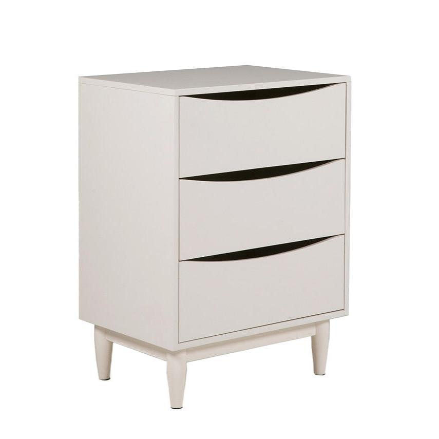 Alison bedroom chest cabinet in white or grey REDUCED PRICE TODAY-Bedside Cabinet-Renaissance Design Studio