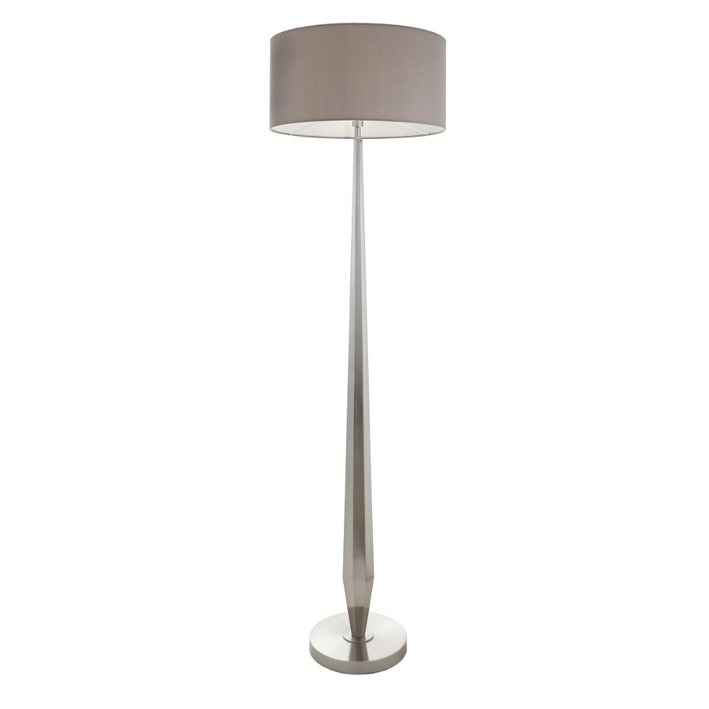 Aly floor lamp in nickel-Floor Lamp-Renaissance Design Studio