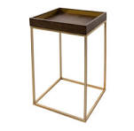 Alyn Side table in dark chocolate bt RV Astley.-Renaissance Design Studio
