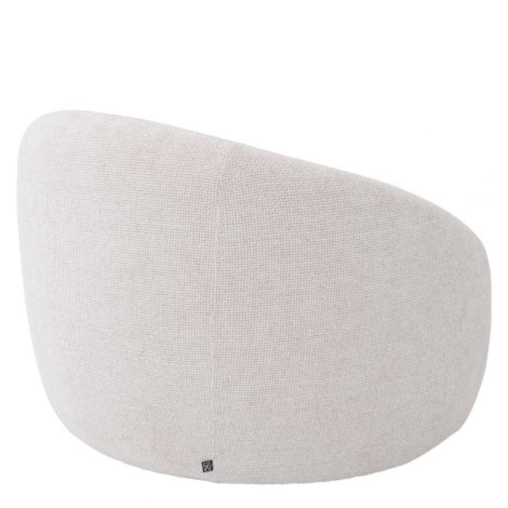 Amore swivel armchairs by Eichholtz in white Lyssa-Renaissance Design Studio
