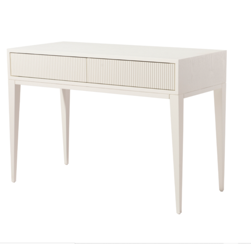 Amur White or Grey Dressing Table reduced-Renaissance Design Studio