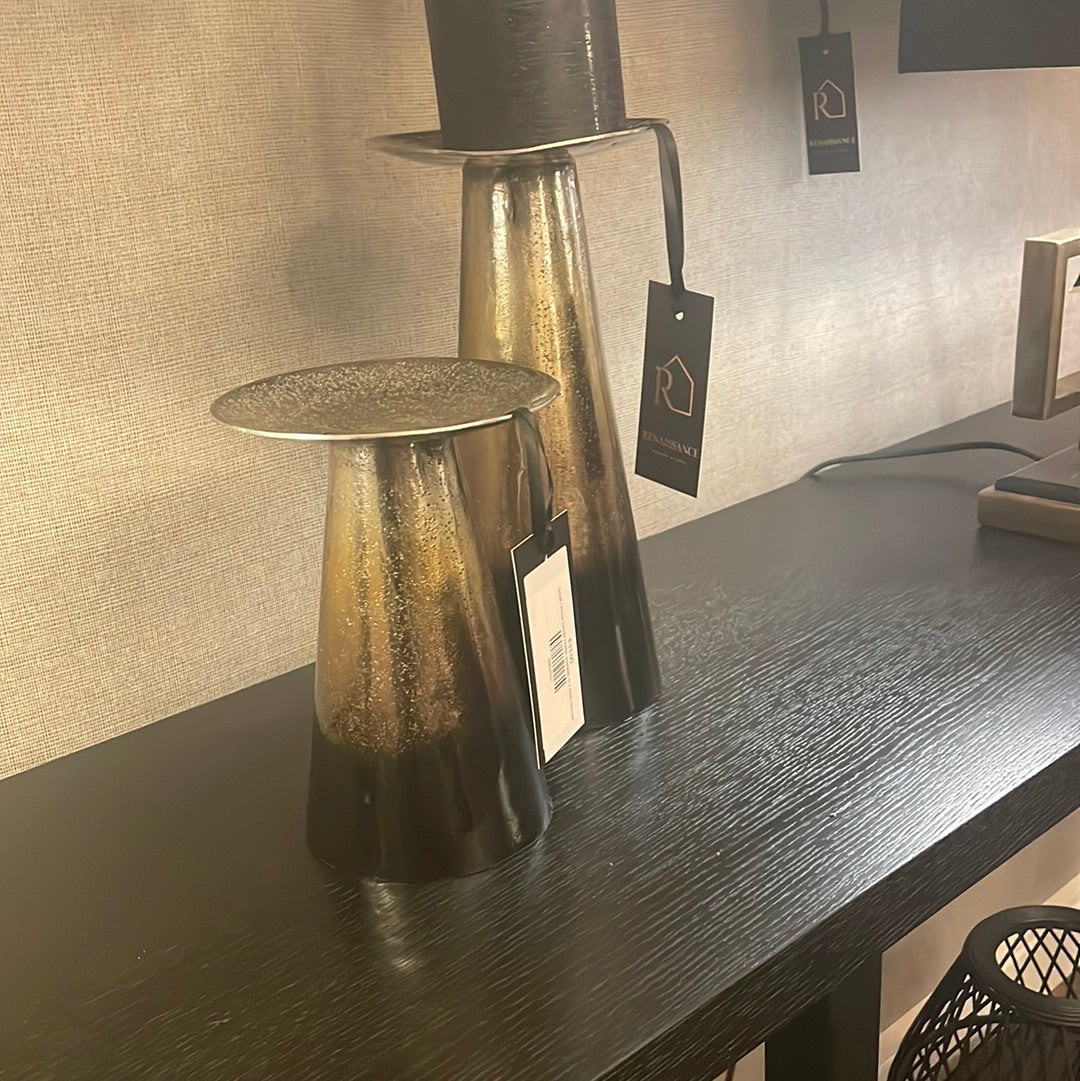 Annie Candle Holder available in 2 sizes reduced-candle hoder-Renaissance Design Studio