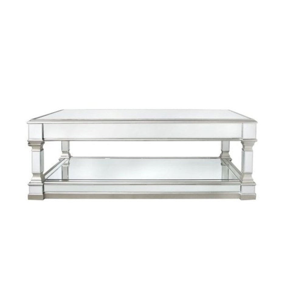 Apollo  Mirrored large  130 cm Coffee Table in champagne sold as seen