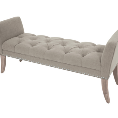 Appignano Bench Warm Grey Linen