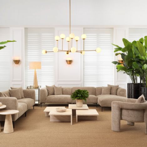 Aram chandelier by Eichholtz reduced-Renaissance Design Studio