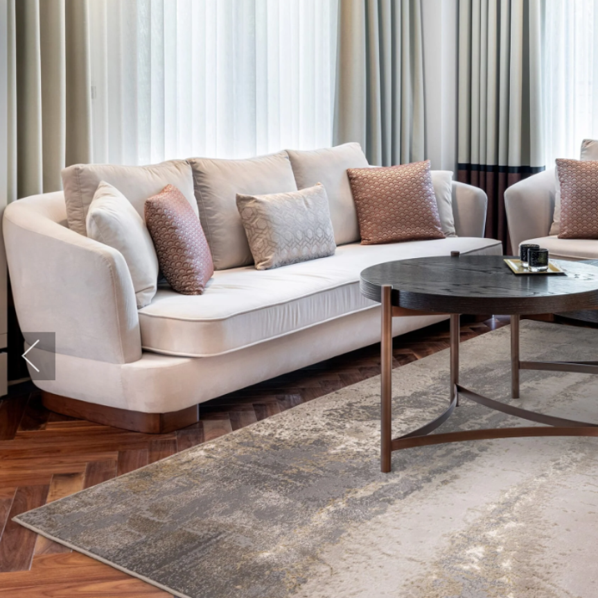 Aria designer contemporary textured Rug-Renaissance Design Studio