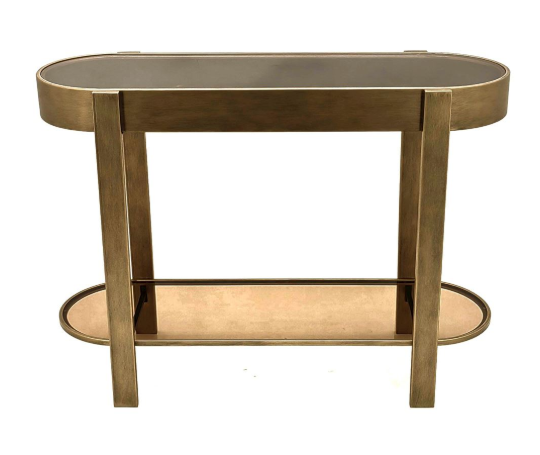 Ariel console table with amber glass Best Seller ! Reduced. Limited stock NR-Renaissance Design Studio