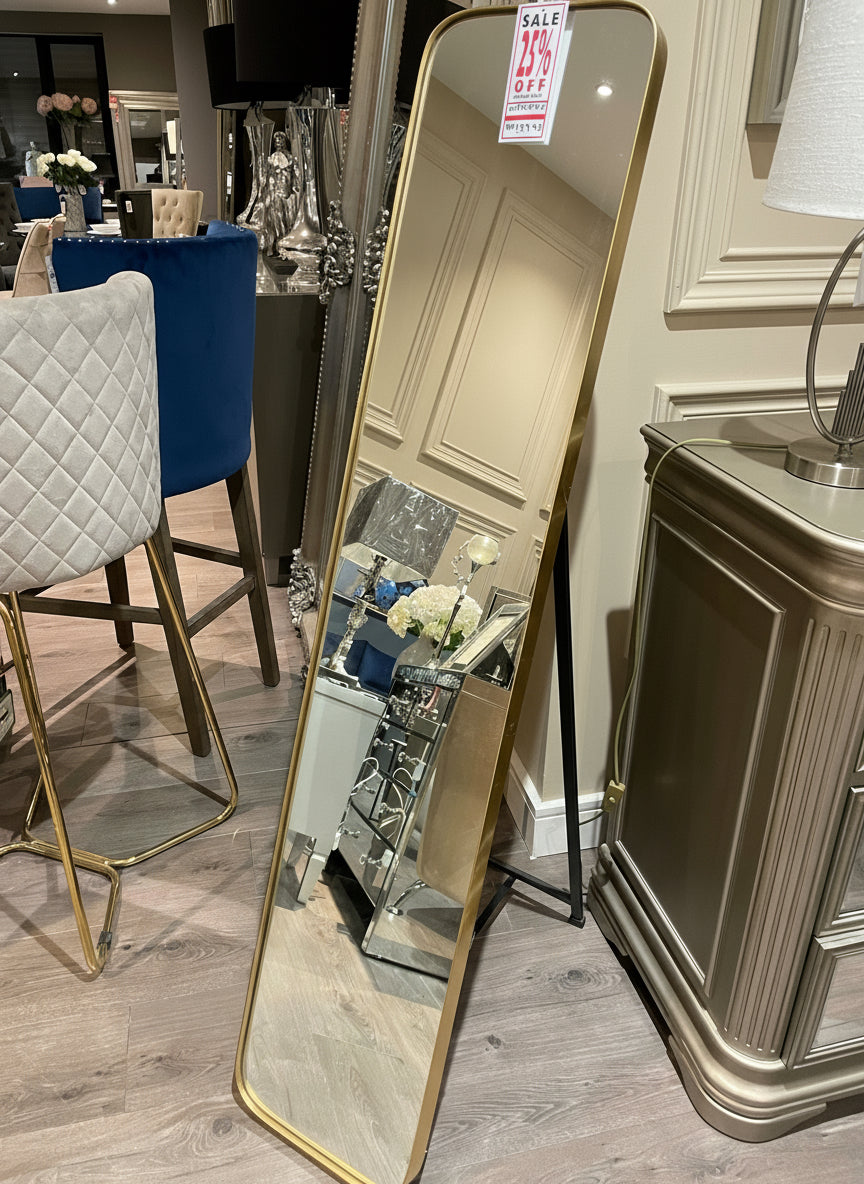 Arlene Dressing Mirror With Stand & Fittings To Hang 150cm-Renaissance Design Studio