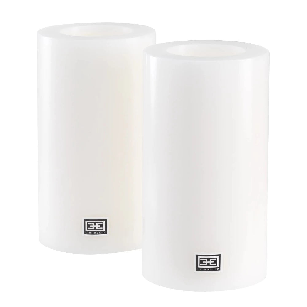 ARTIFICIAL CANDLE Ø 10 X H. 18 CM SET OF 2 by Eichholtz-Renaissance Design Studio