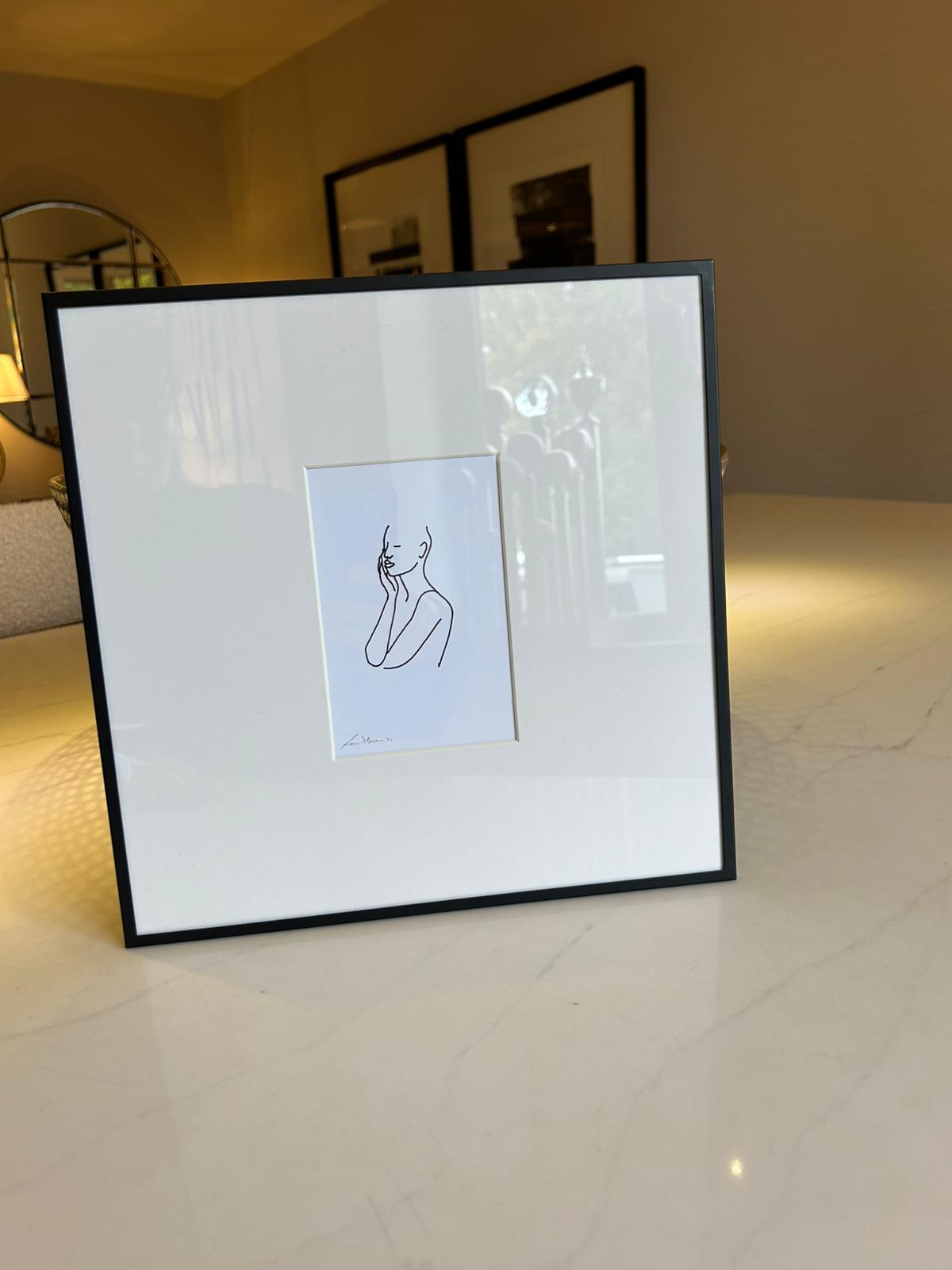 Artwork in steel frames by Federico Minieri - Set of 4-Renaissance Design Studio