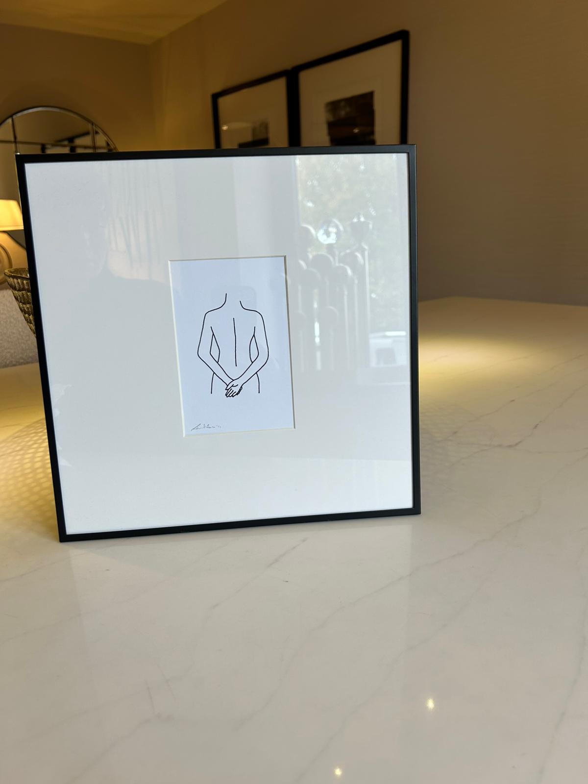 Artwork in steel frames by Federico Minieri - Set of 4-Renaissance Design Studio