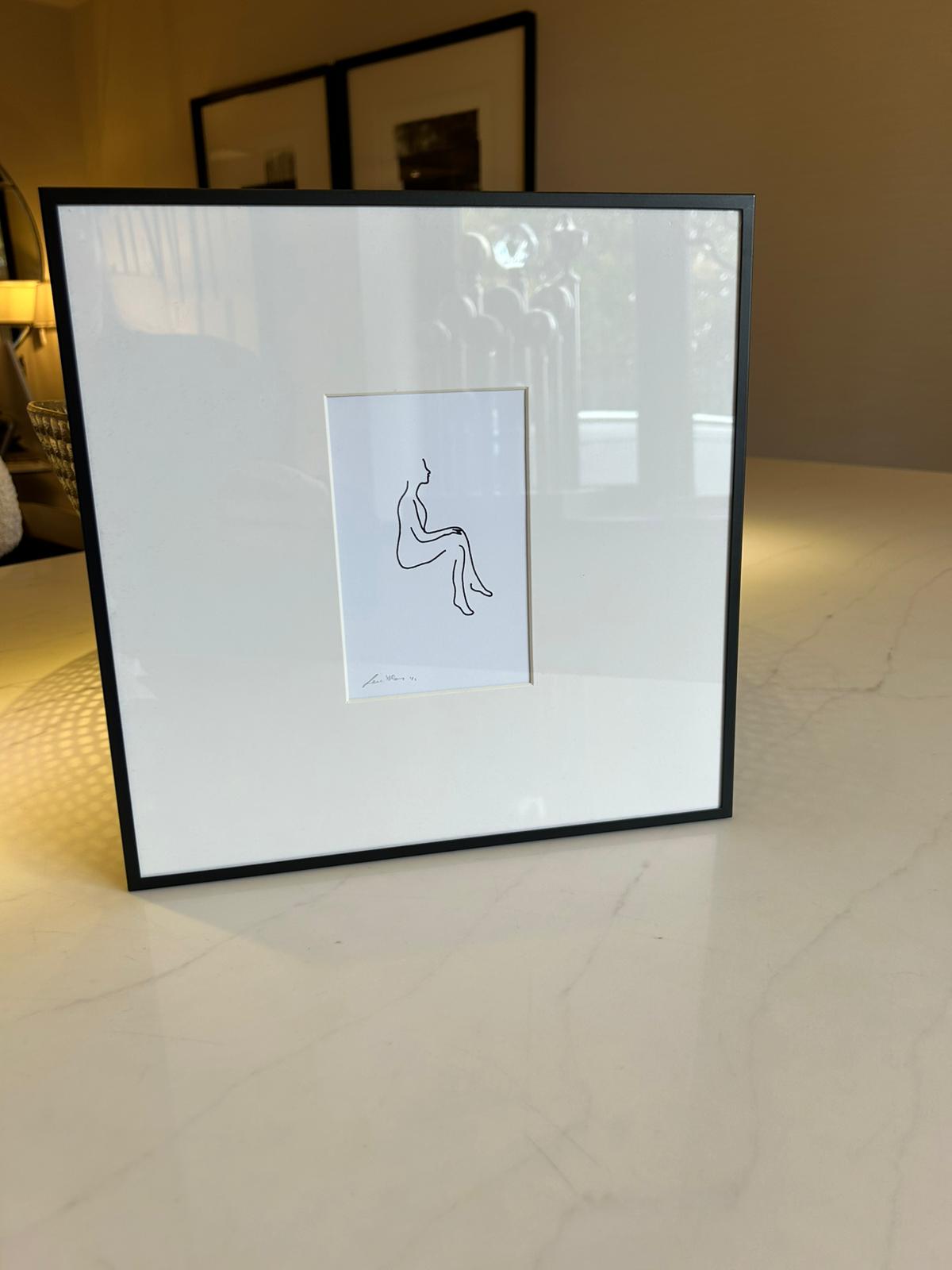 Artwork in steel frames by Federico Minieri - Set of 4-Renaissance Design Studio