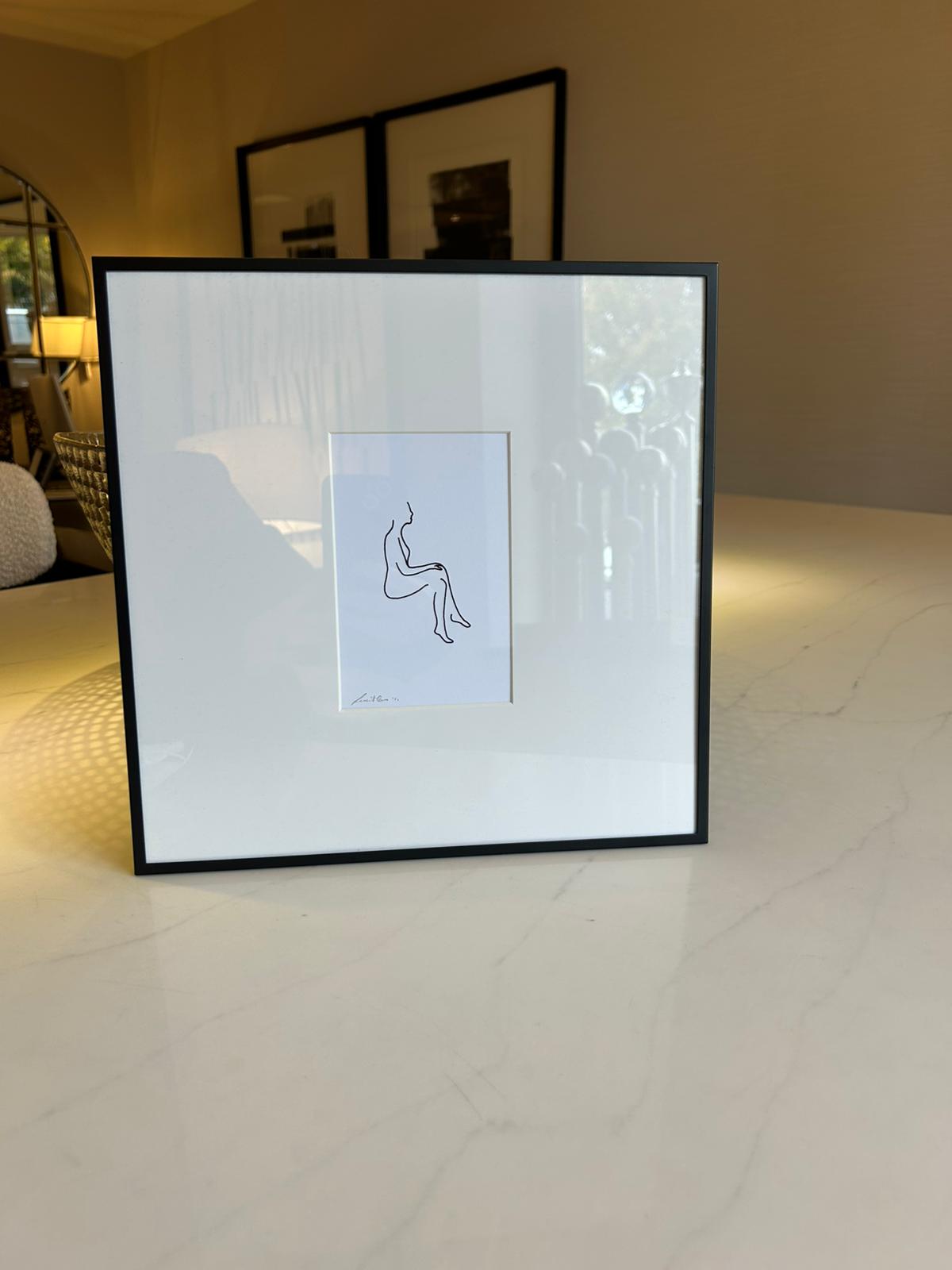 Artwork in steel frames by Federico Minieri - Set of 4-Renaissance Design Studio
