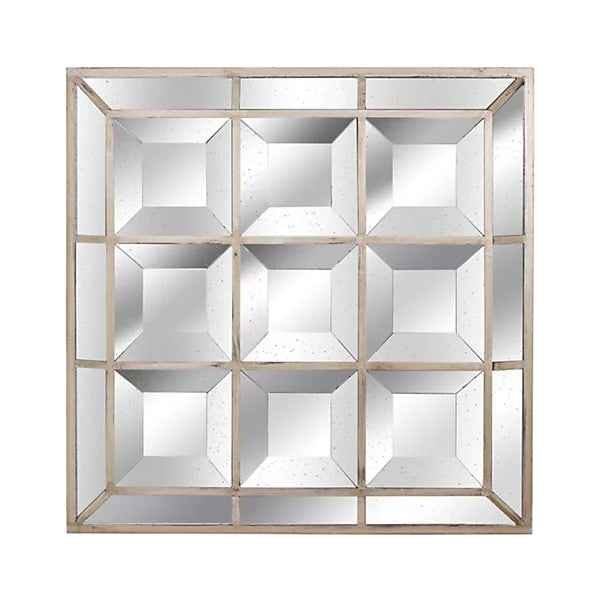 Byron Bevelled Distressed Window Mirror