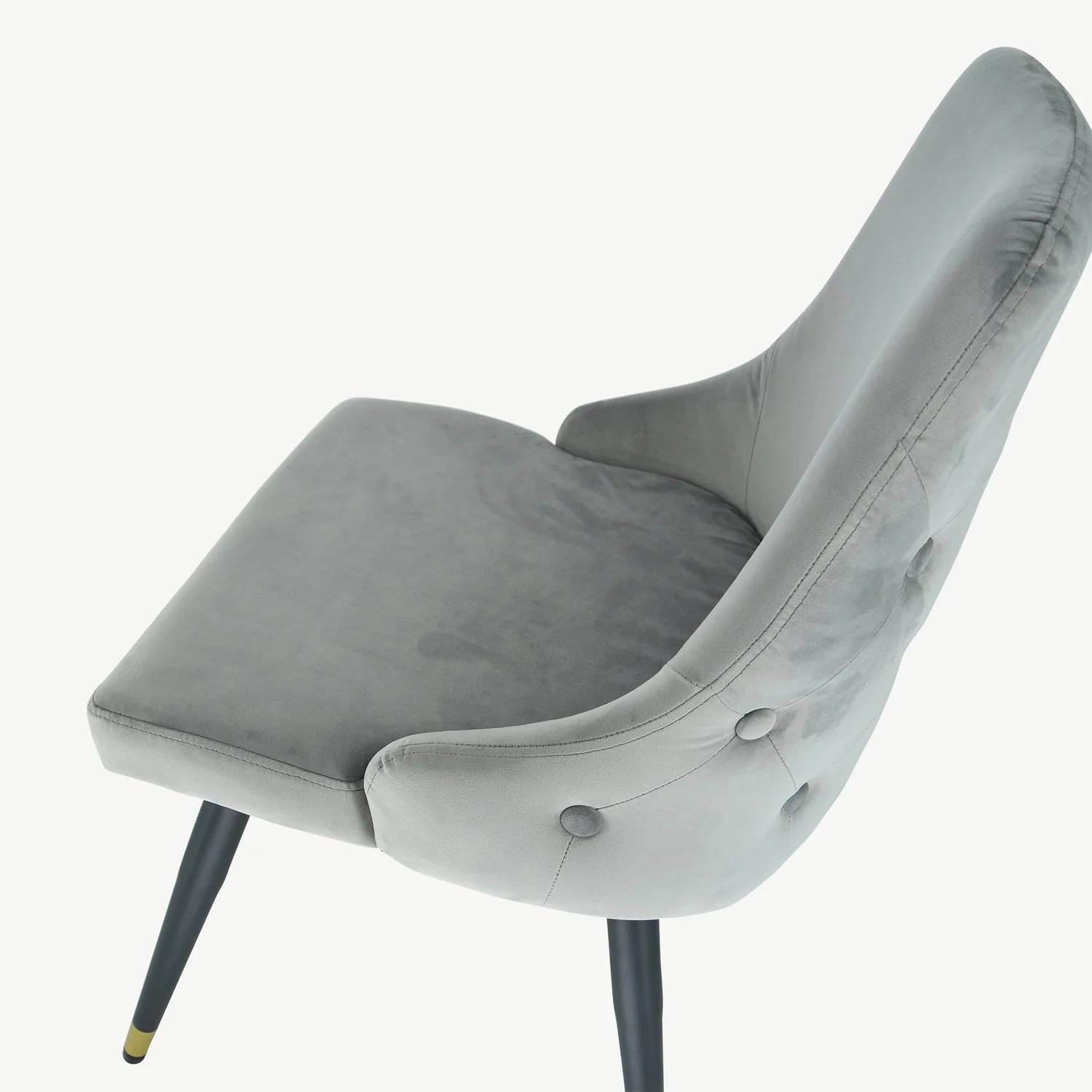 Ava dining chairs with gold cap on black legs on clearance almost half price offer-Renaissance Design Studio