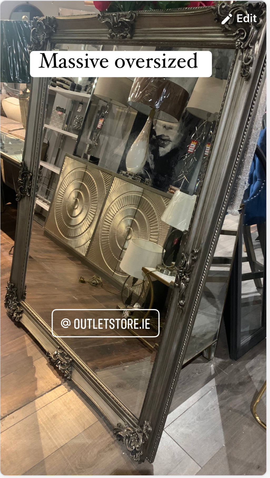 Aztec Frenzo 2 Door large Sideboard view in outlet store . Sold as seen-Sideboard-Renaissance Design Studio