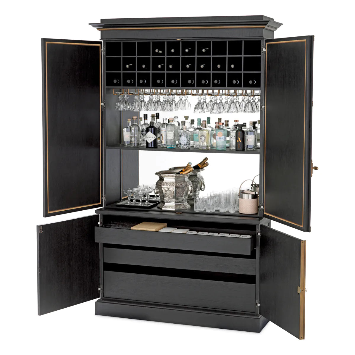 Bar Cabinet Kellam Met X by Eichholtz-drinks cabinet-Renaissance Design Studio