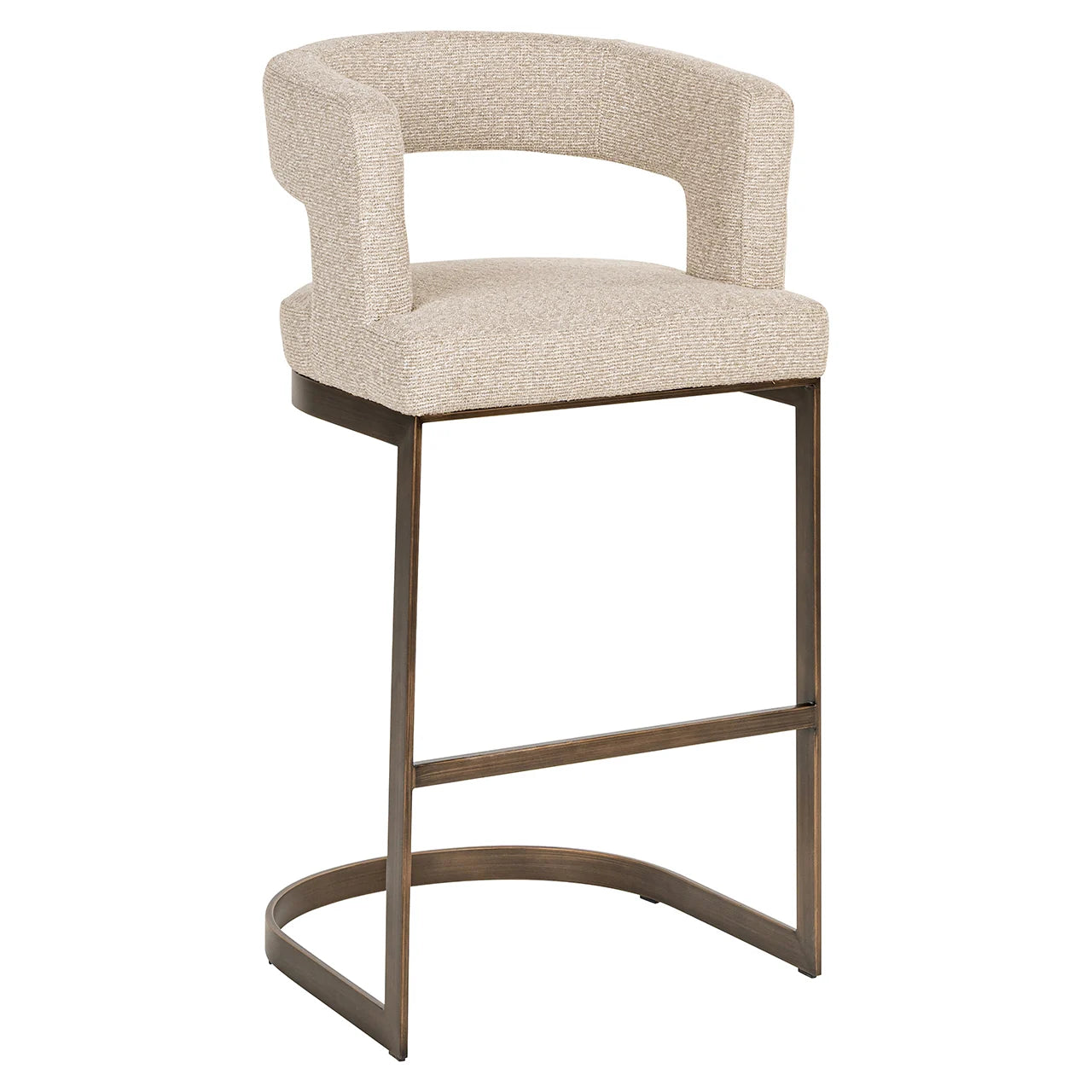 Bar stool Emma biscotti-Bar stool chair-Renaissance Design Studio