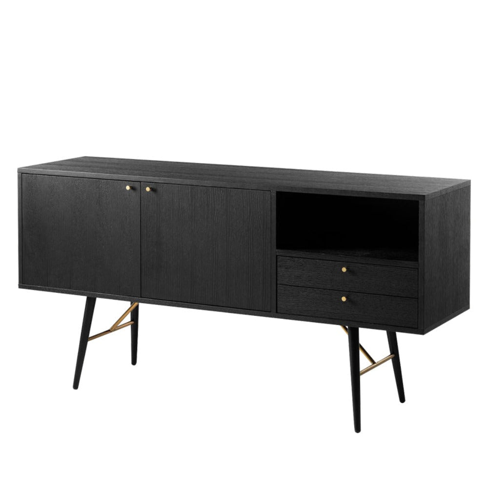 Barca TV unit Black and Copper discontinued-Renaissance Design Studio