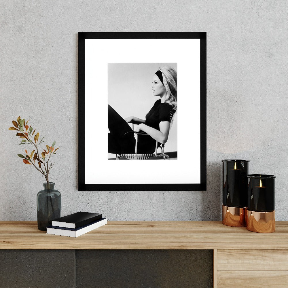 Bardot on set SIGNED BY THE ARTIST LIMITED EDITION Framed Art-Renaissance Design Studio
