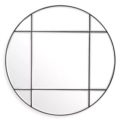 Beaumont Mirror round by in vintage brass finish Eichholtz