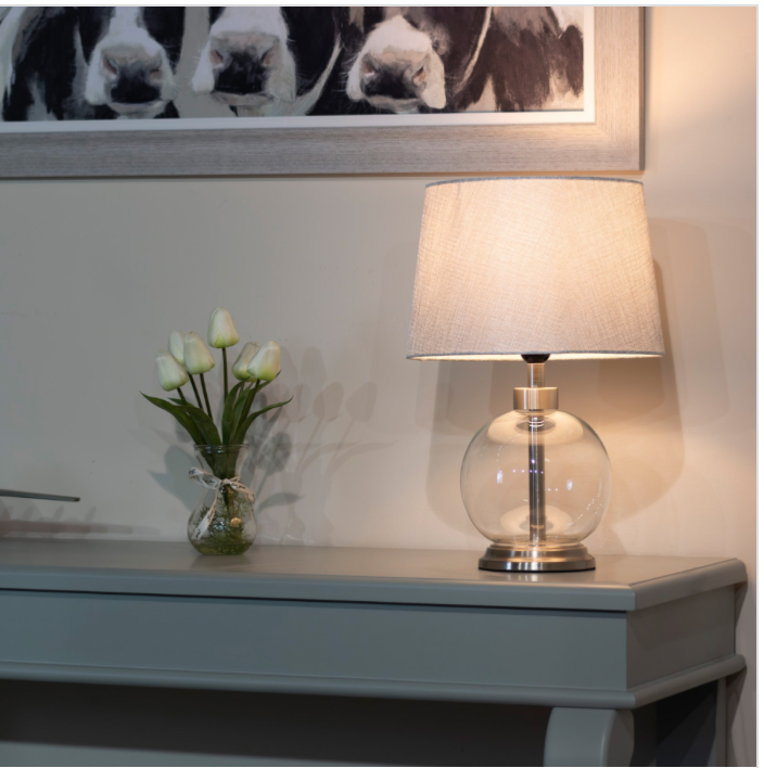 Bella Lamp glass 45cm Half Price Offer Instore only.Price is for a set of 2-Renaissance Design Studio