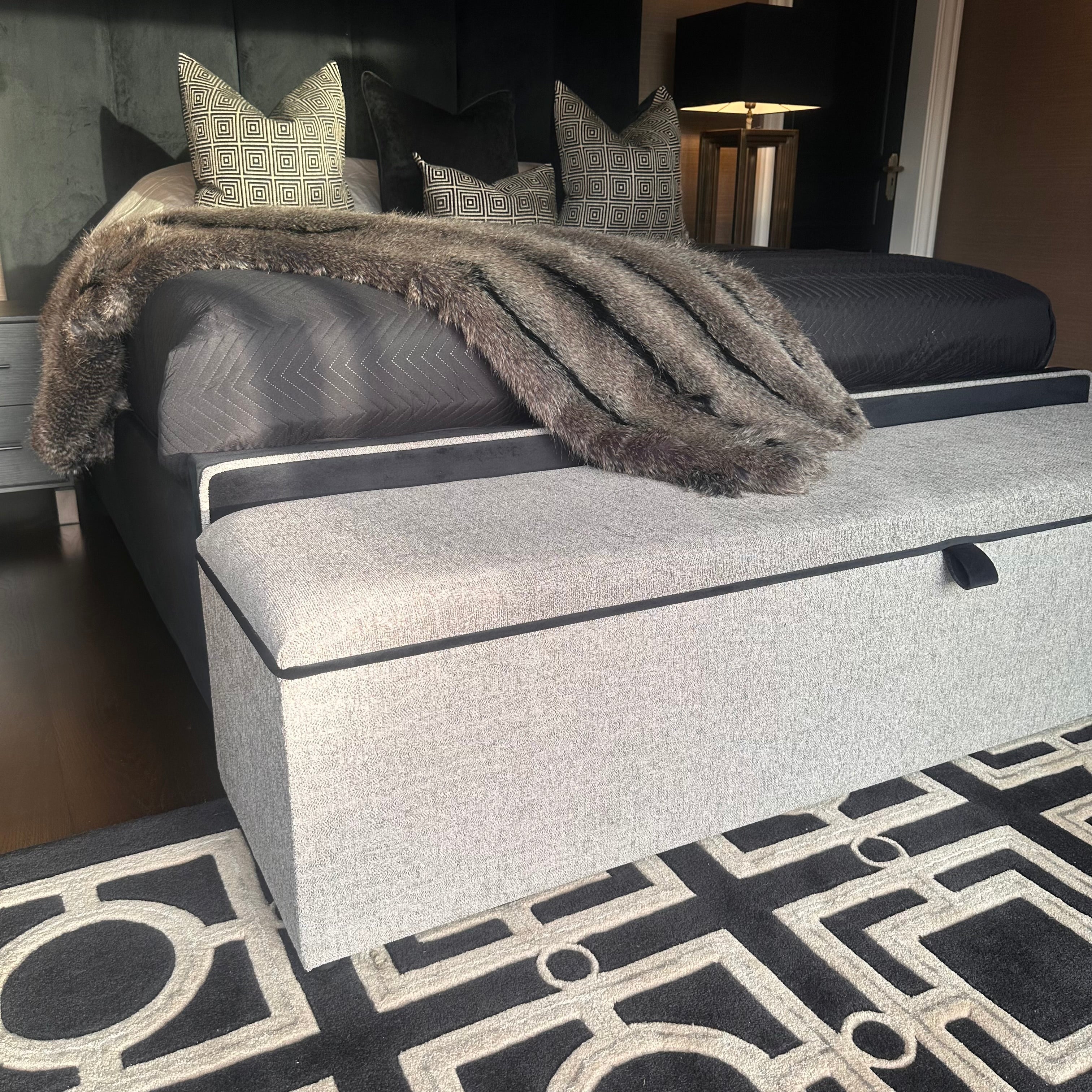 Belle blanket box custom designed in various sizes-Blanket box-Renaissance Design Studio