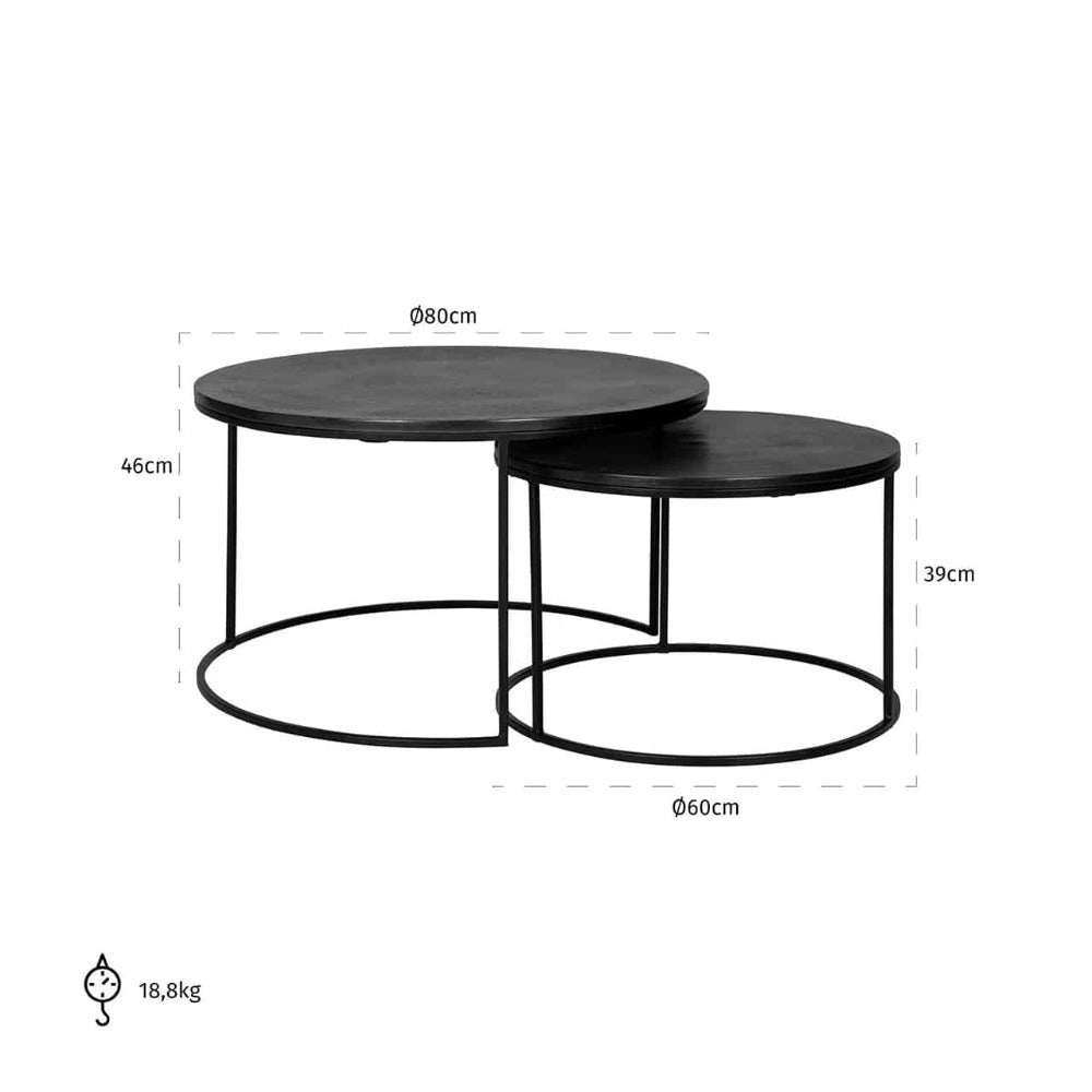 Bergamo Coffee Table Set-Coffee Tables-Renaissance Design Studio