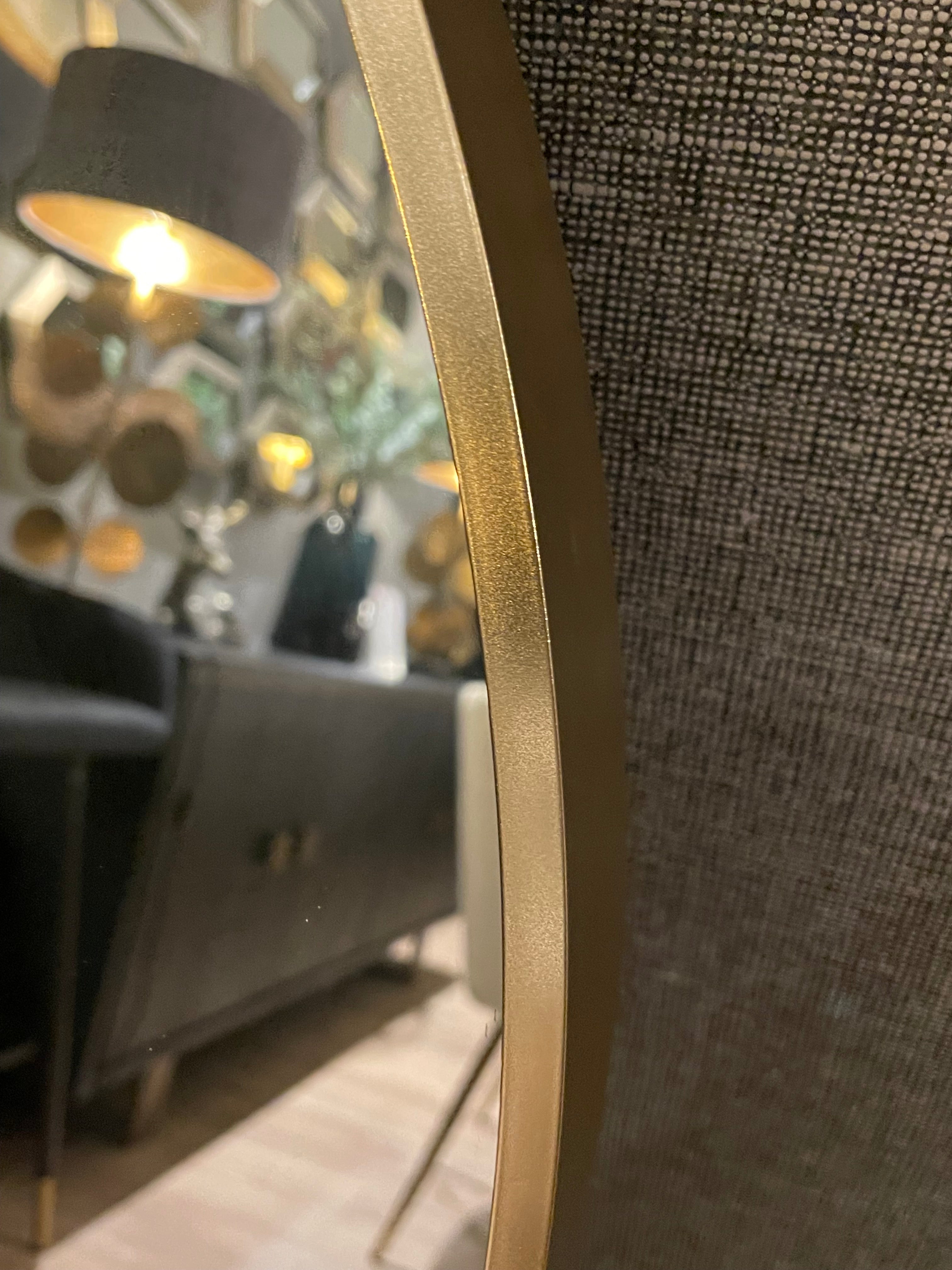 Bergen Kirk 2 slim frame round mirror d80 cm CLEARANCE OFFER.-Renaissance Design Studio