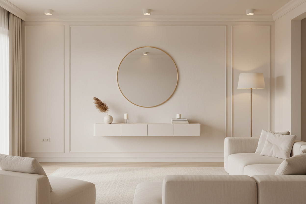 Bergen Kirk Round Mirror Gold 80cm special buy-Renaissance Design Studio
