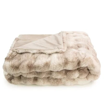 Bermuda Faux Fur Throw 150 x 200 cm-Renaissance Design Studio