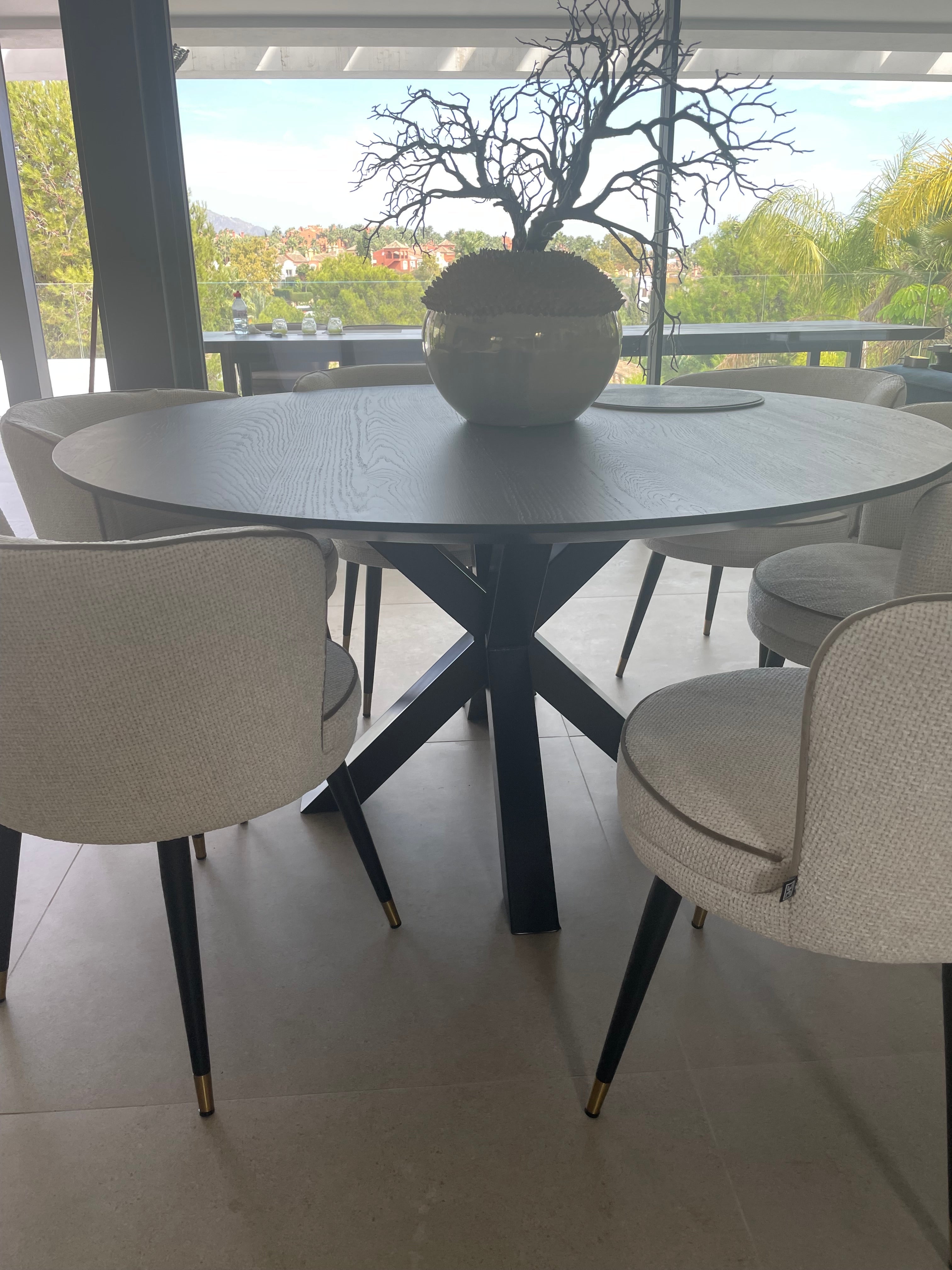 Bespoke dining tables in solid oak made specifically for you see showroom-Renaissance Design Studio
