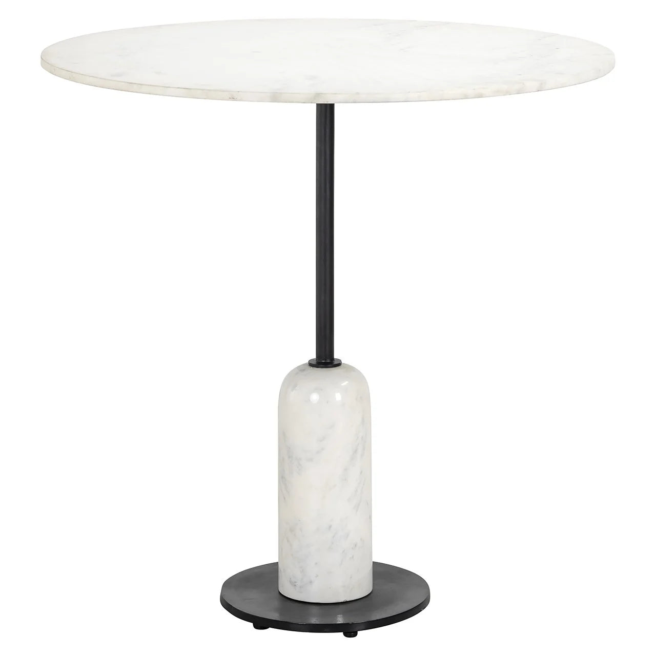 Bistro Table Jimmy 75 cm white marble-Renaissance Design Studio