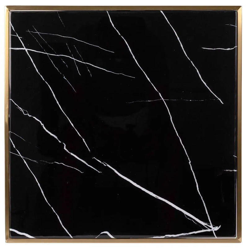 Bistro table marble Zenza 50 cm-Renaissance Design Studio