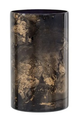 Black and gold candle Holder Gala