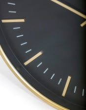 Black and gold large 70 cm clock-Renaissance Design Studio