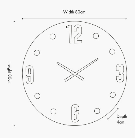 Black and Gold Retro Wall Clock reduced price-Renaissance Design Studio