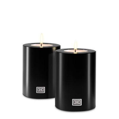 Black Artificial Candles by Eichholtz 10 x 15 cm set of 2