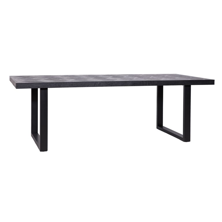 Black Dining Table With Black Spider Leg 230 cm-Renaissance Design Studio