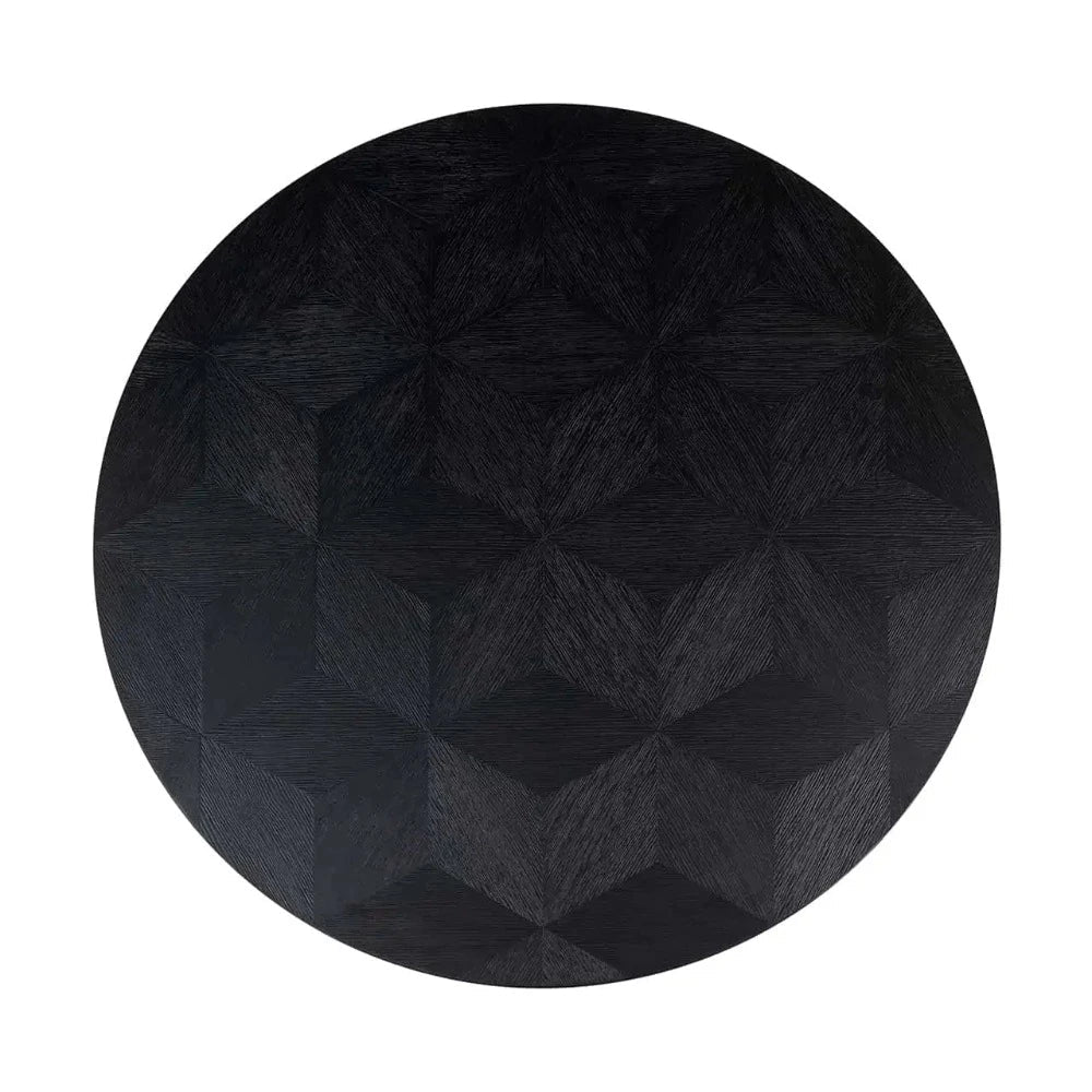 Blade round black Coffee Table-Renaissance Design Studio