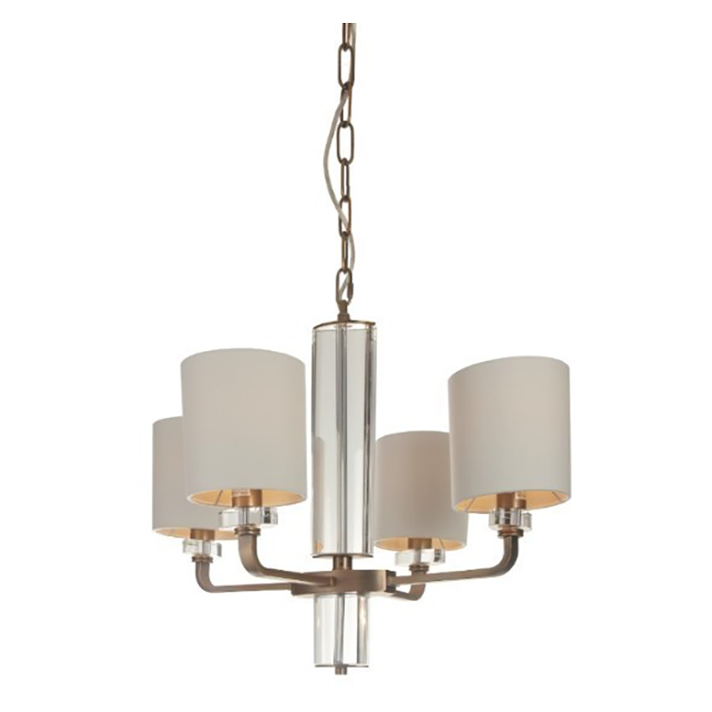 Blea brass finish chandelier-Chandelier-Renaissance Design Studio