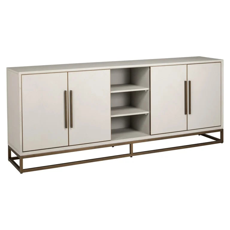 Bluebone 4 door large sideboard in Verona grey-Renaissance Design Studio