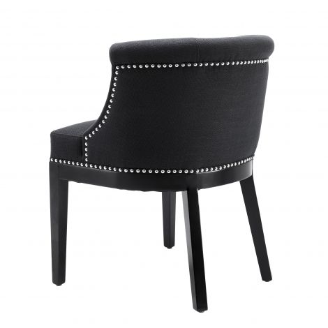 Boca Grande Dining Chair in Natural or Black by Eichholtz w wooden legs-Renaissance Design Studio