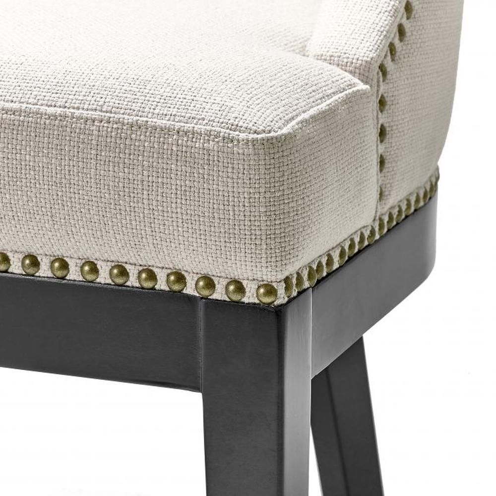 Boca Grande Dining Chair in Natural or Black by Eichholtz w wooden legs-Renaissance Design Studio