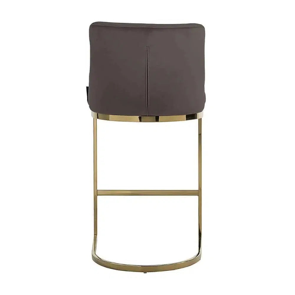 Bolton K Velvet Counter bar stool Reduced-bar stool-Renaissance Design Studio