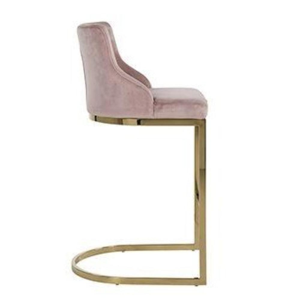 Bolton K Velvet Counter bar stool Reduced-bar stool-Renaissance Design Studio