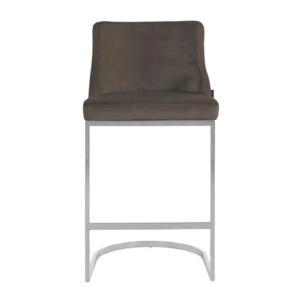 Bolton K Velvet Counter bar stool Reduced-Renaissance Design Studio
