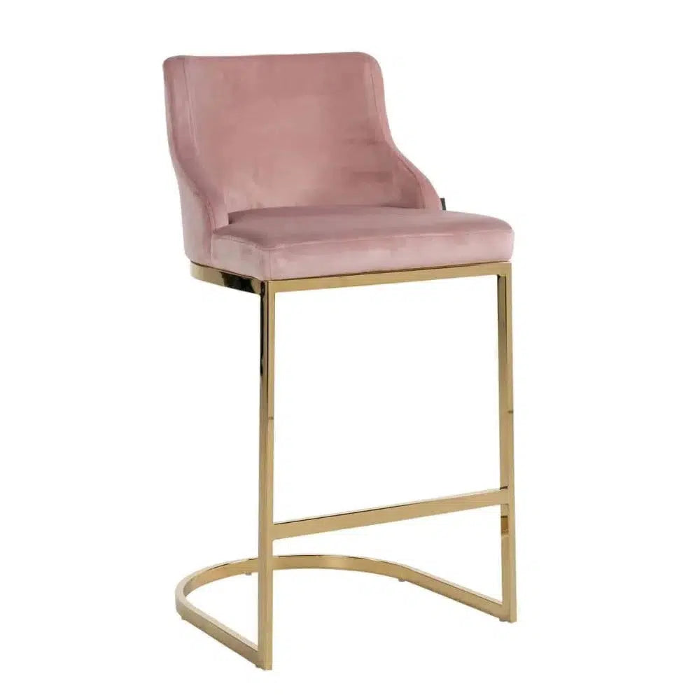 Bolton K Velvet Counter bar stool Reduced-Renaissance Design Studio