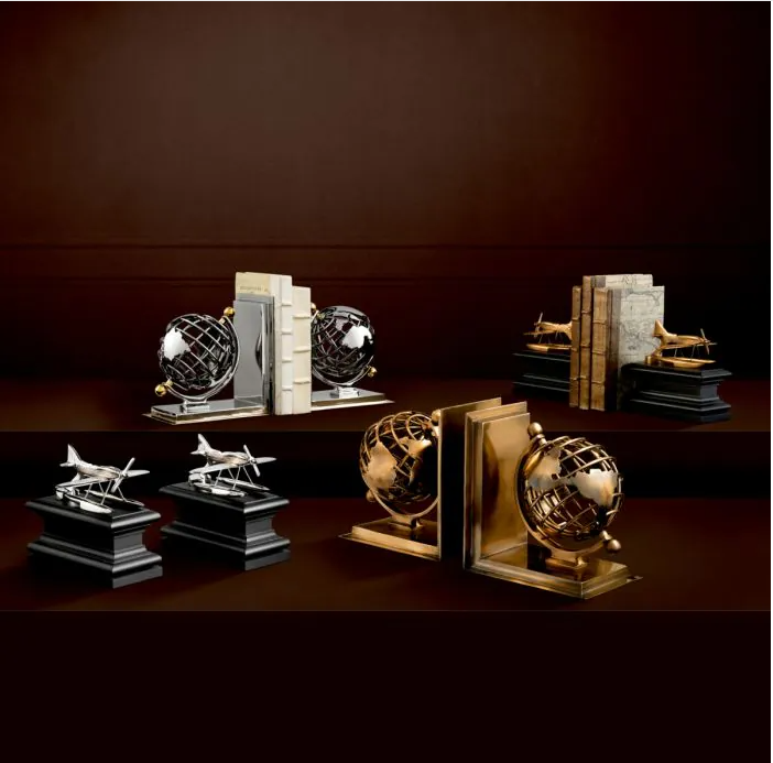 Bookend Globe Set of 2 by Eichholtz-Renaissance Design Studio