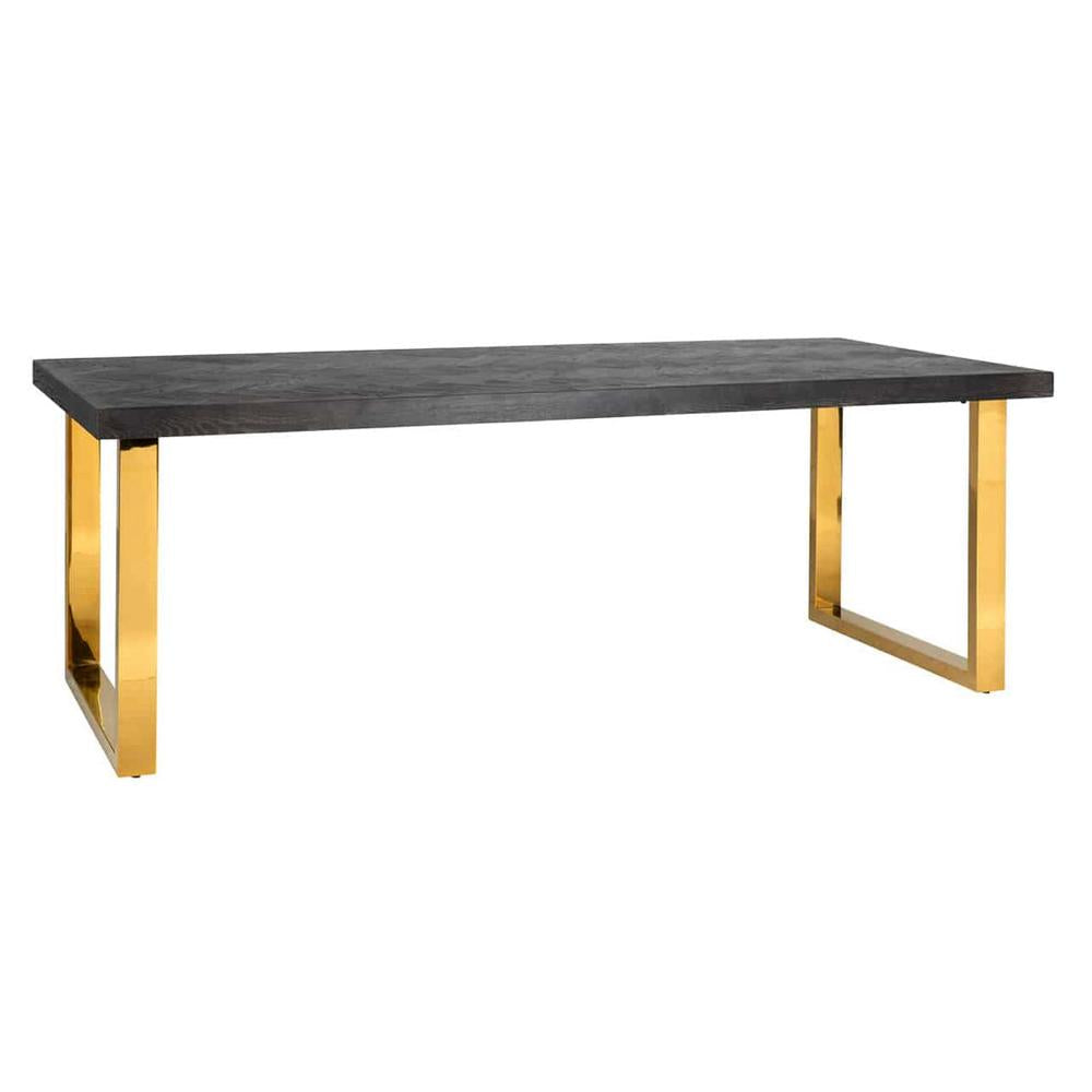 Boston Dining Table with herringbone top-Renaissance Design Studio